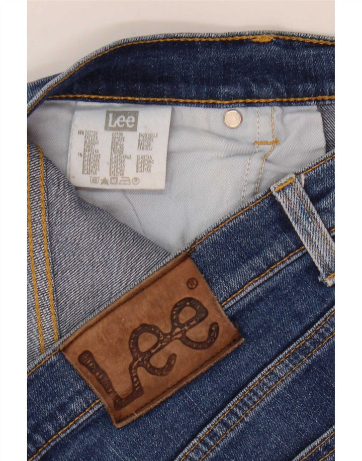 Lee Mens Brooklyn Straight Jeans W34 L28 Blue Cotton