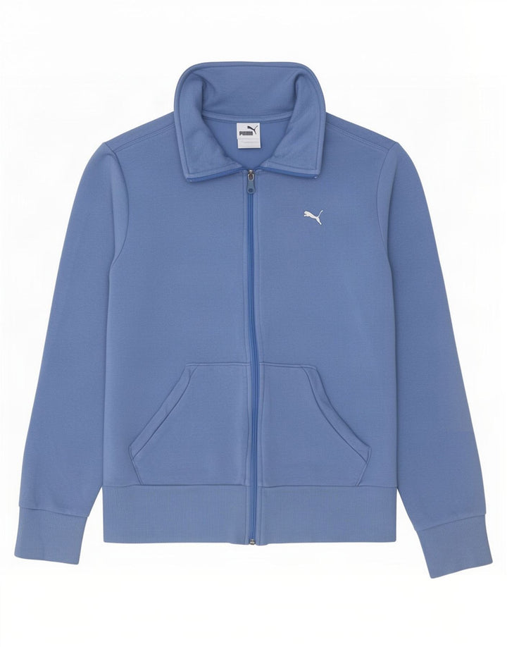 Puma Womens Tracksuit Top Jacket UK 12 Medium Blue