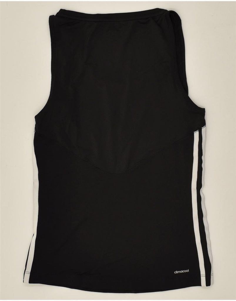 ADIDAS Womens Vest Top UK 4/6 XS Black Polyamide | Vintage Adidas | Thrift | Second-Hand Adidas | Used Clothing | Messina Hembry 