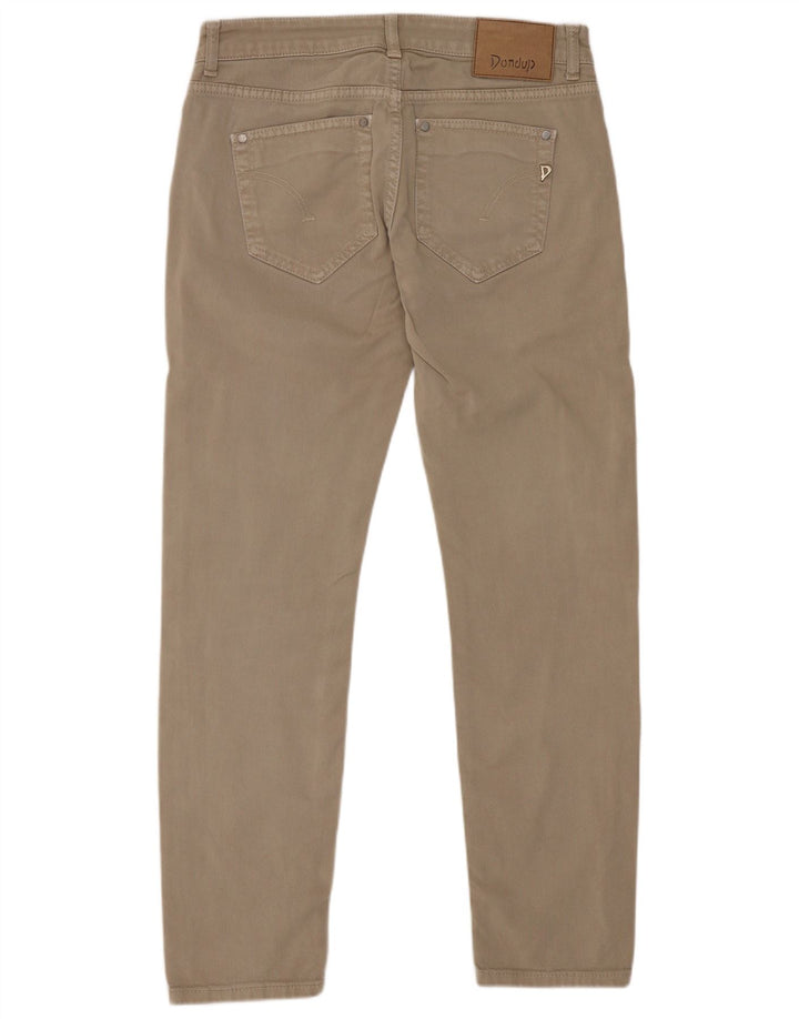 Dondup Womens Slim Jeans W28 L27 Beige Cotton