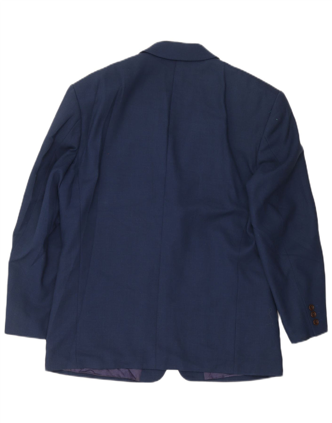 Marks & Spencer Mens 3 Button Blazer Jacket UK 40 Medium Blue Viscose