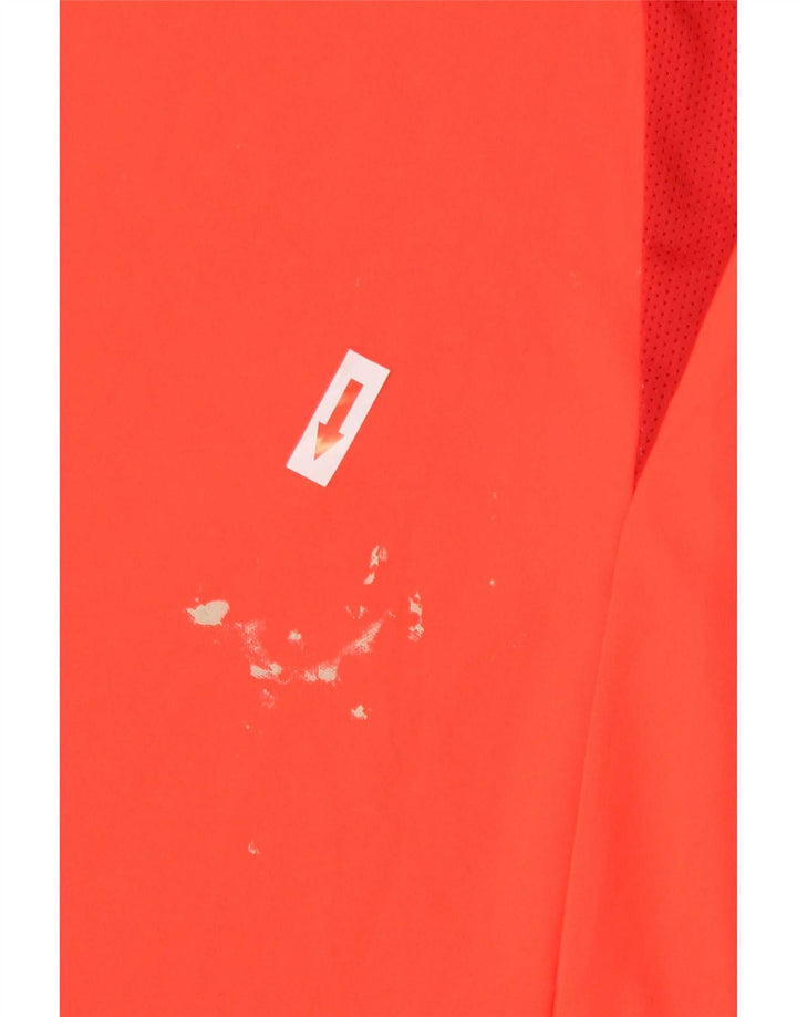 Nike Mens Graphic T-Shirt Top Medium Orange Colourblock Polyester