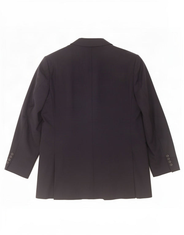 Marks & Spencer Mens 2 Button Blazer Jacket UK 44 XL Navy Blue Wool