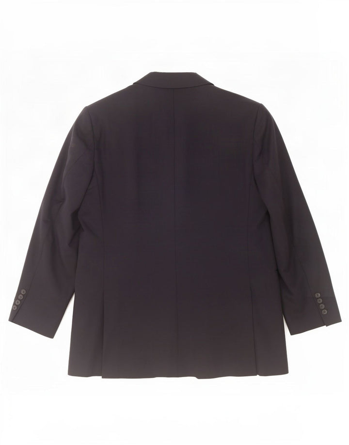 Marks & Spencer Mens 2 Button Blazer Jacket UK 44 XL Navy Blue Wool