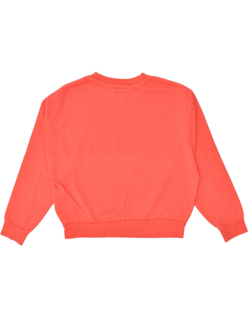 LEVI'S Womens Oversized Sweatshirt Jumper UK 10 Small Orange Cotton | Vintage Levi's | Thrift | Second-Hand Levi's | Used Clothing | Messina Hembry 