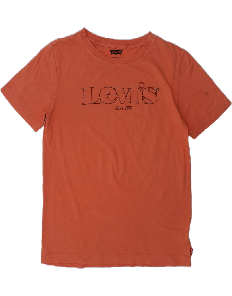 LEVI'S Boys Graphic T-Shirt Top 13-14 Years Orange | Vintage Levi's | Thrift | Second-Hand Levi's | Used Clothing | Messina Hembry 