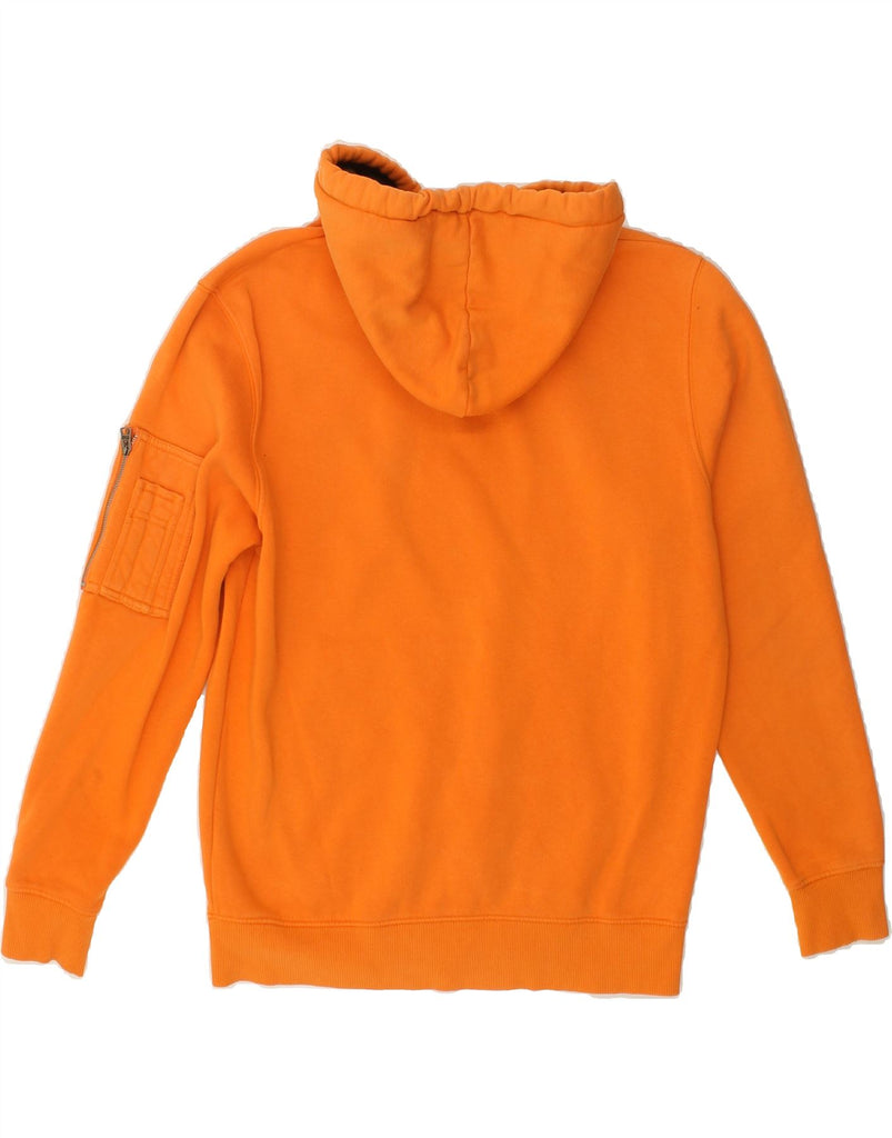 ALPHA INDUSTRIES Mens Graphic Hoodie Jumper Medium Orange Vintage Alpha Industries and Second-Hand Alpha Industries from Messina Hembry 