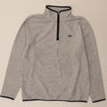 Asics Mens Zip Neck Fleece Jumper XL Grey Polyester