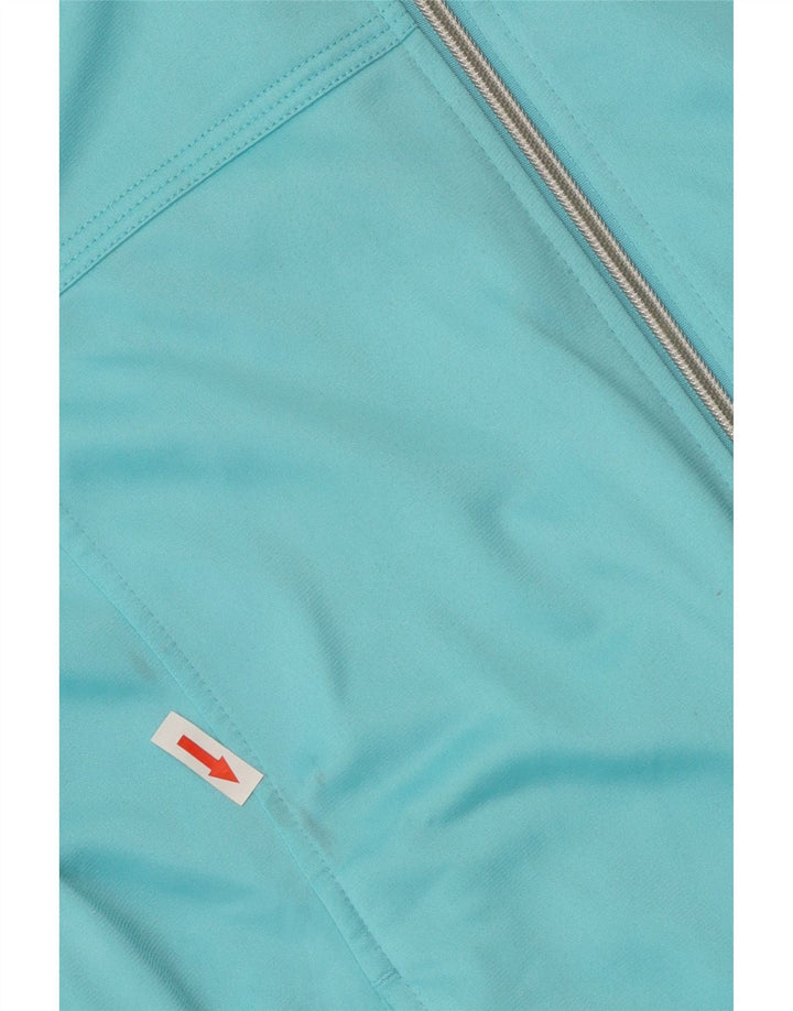 Diadora Womens Tracksuit Top Jacket UK 18 XL Blue Colourblock Polyester