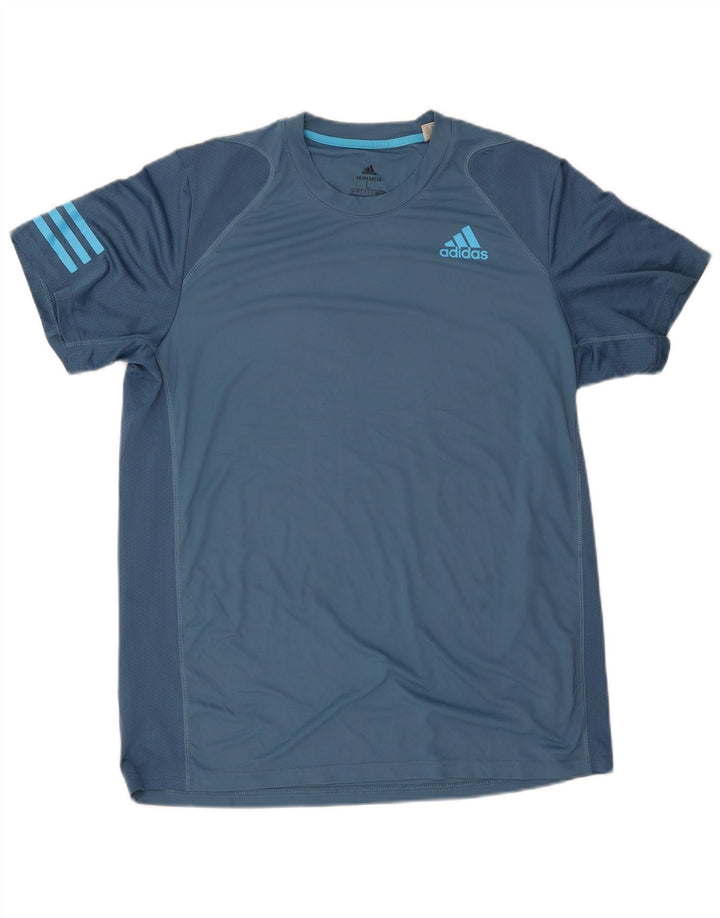 Adidas Mens Aeroready T-Shirt Top Large Blue Polyester