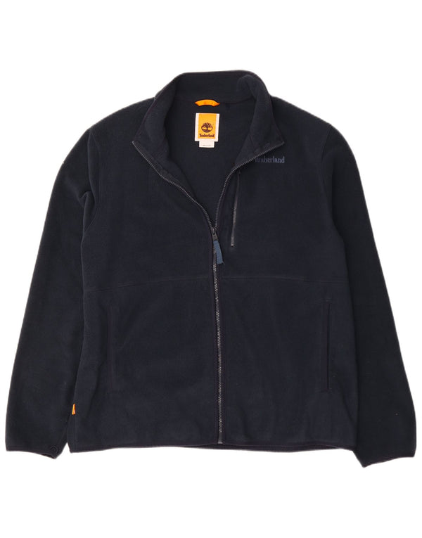 Timberland Mens Liner Fleece Jacket UK 44 2XL Navy Blue Polyester