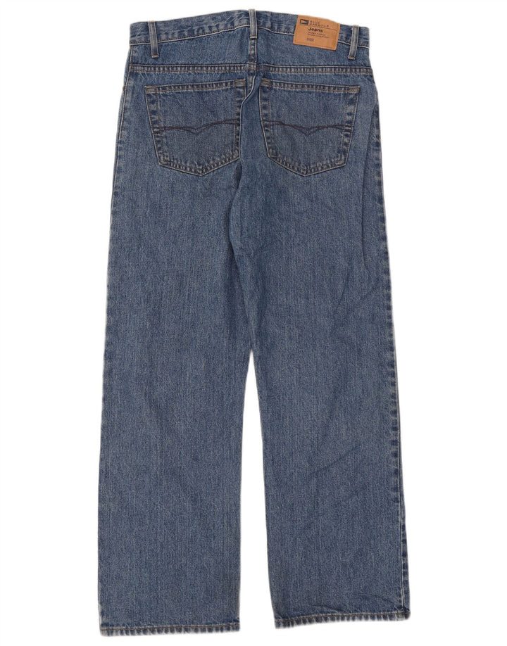 Marks & Spencer Mens Blue Harbour Straight Jeans W32 L29 Blue Cotton