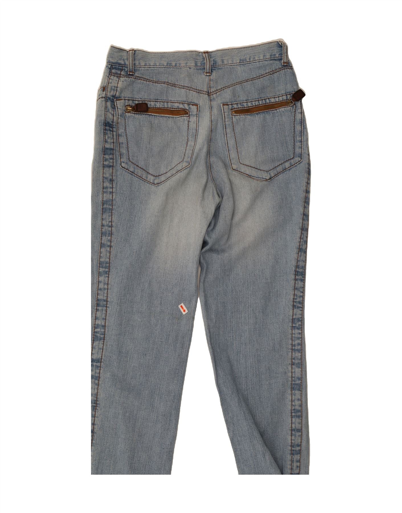 FENDI Womens Straight Jeans W26 L29 Blue Cotton Vintage Second