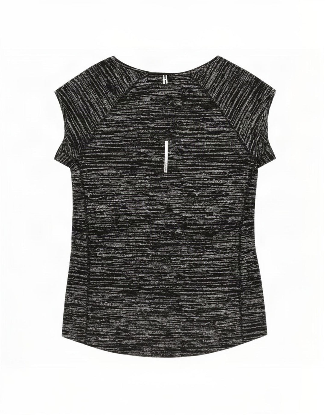 Nike Womens Dri Fit T-Shirt Top UK 12 Medium Black Flecked Polyester