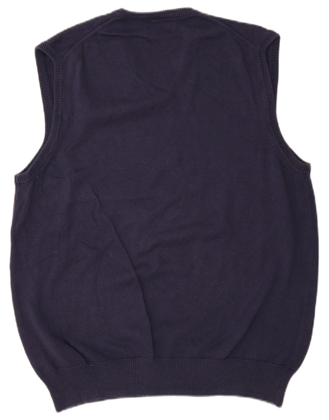Marks & Spencer Mens Blue Harbour Vest Tank Top Large Navy Blue Cotton