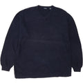 IZOD Mens V-Neck Jumper Sweater XL Navy Blue Cotton Vintage Izod and Second-Hand Izod from Messina Hembry 
