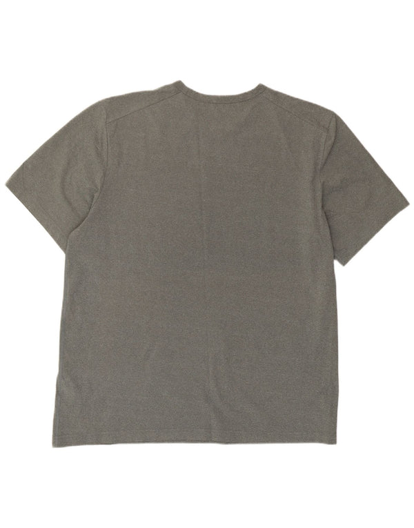 Nike Mens Dri Fit T-Shirt Top Large Grey Polyester