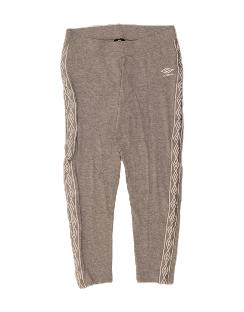 UMBRO Womens Capri Graphic Leggings UK 18 XL  Grey Cotton Vintage Umbro and Second-Hand Umbro from Messina Hembry 