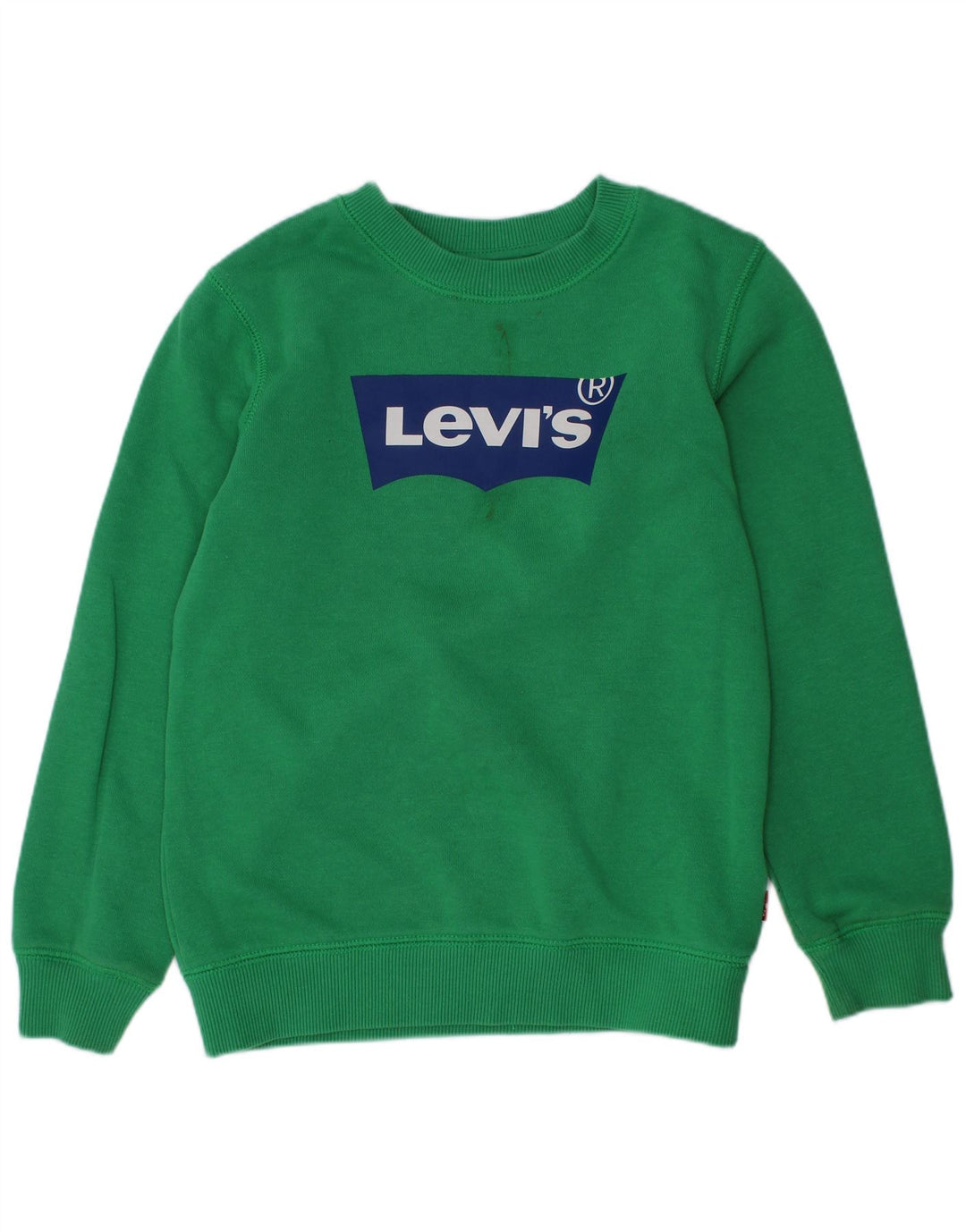 LEVI'S Boys Graphic Sweatshirt Jumper 5-6 Years Green Cotton