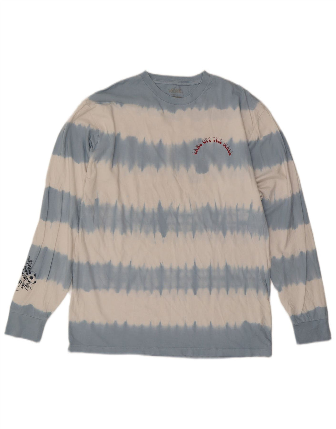 Vans Mens Graphic Top Long Sleeve Medium Blue Tie Dye Cotton