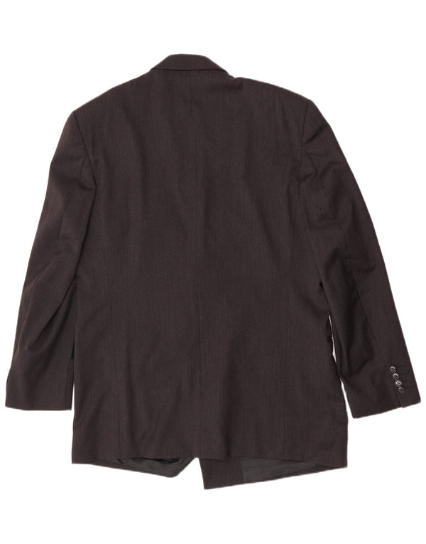 Pierre Cardin Mens Double Breasted Blazer Jacket UK 44 2XL Black