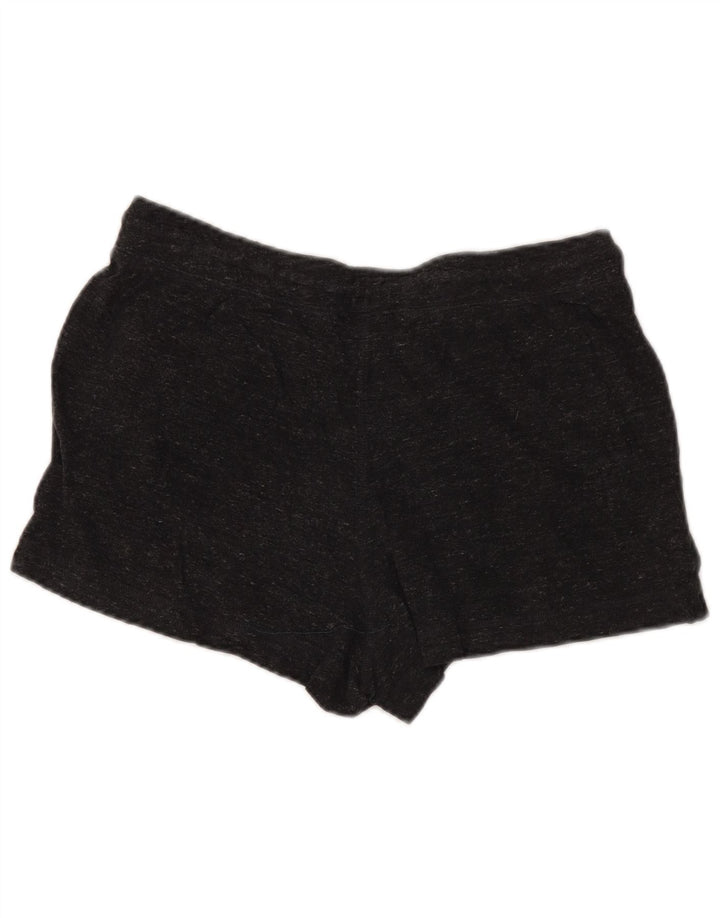 NIKE Womens Sport Shorts UK 16 Large  Grey Cotton