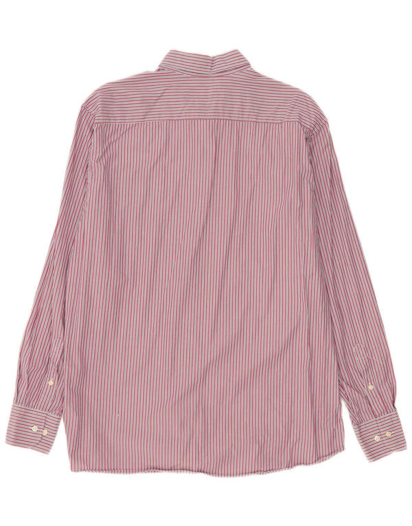 Barbour Mens Tailored Fit Shirt 2XL Pink Striped