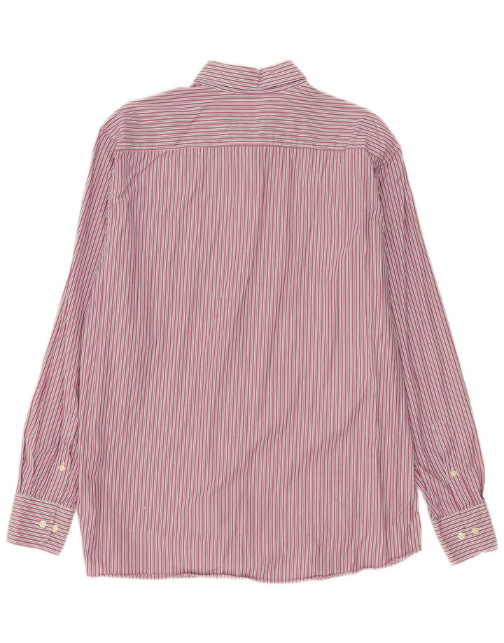 Barbour Mens Tailored Fit Shirt 2XL Pink Striped