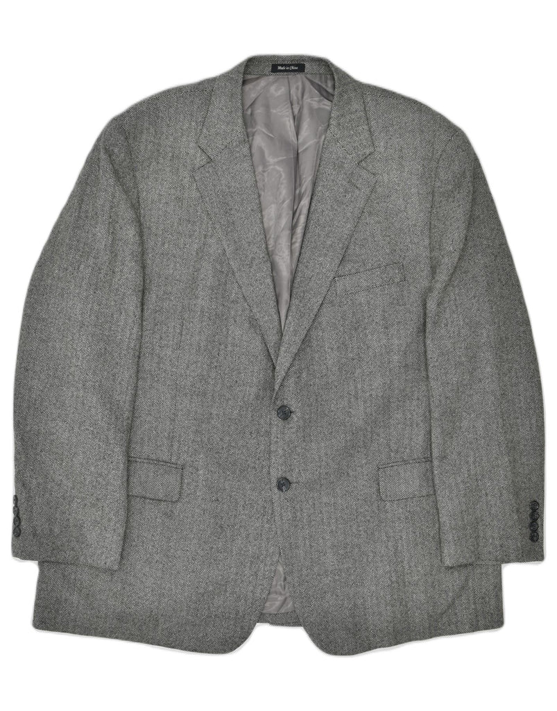 CHAPS Mens Regular Fit 2 Button Blazer Jacket EU 48 Medium Grey | Vintage | Thrift | Second-Hand | Used Clothing | Messina Hembry 