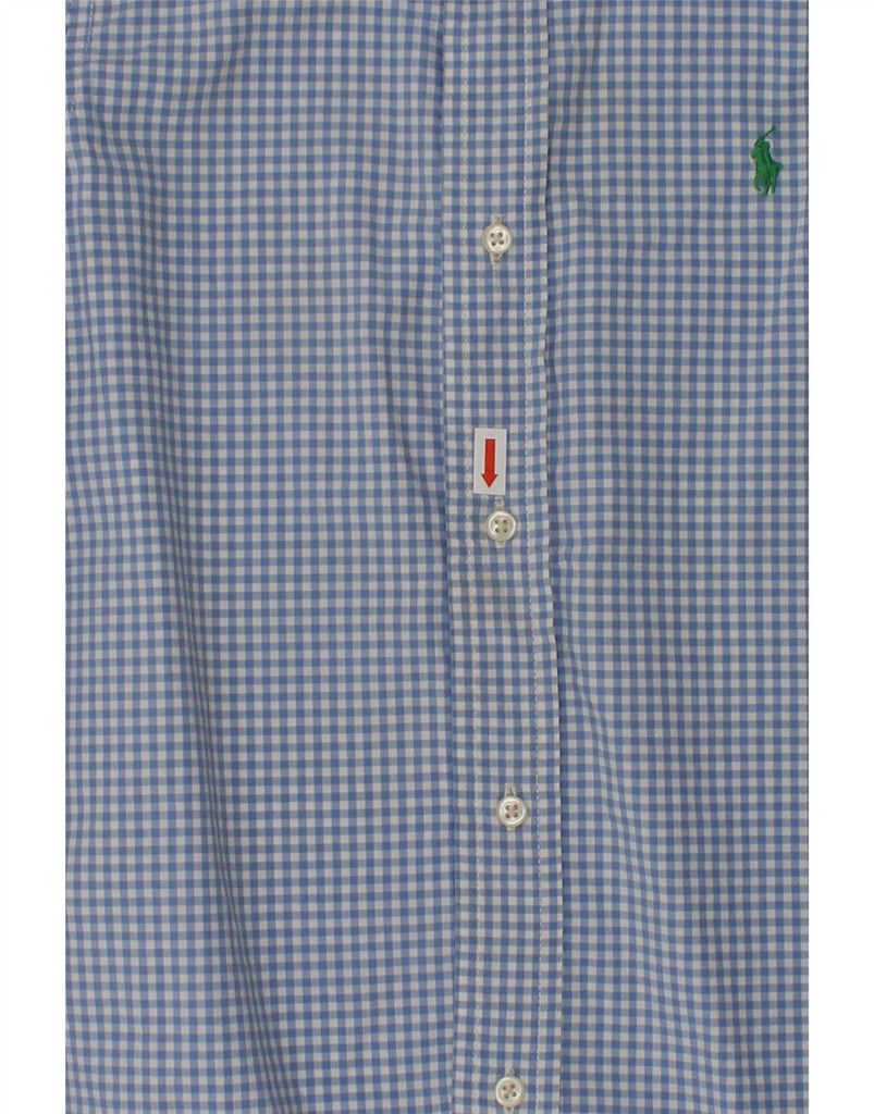 RALPH LAUREN Boys Shirt 6-7 Years Blue Gingham Cotton | Vintage Ralph Lauren | Thrift | Second-Hand Ralph Lauren | Used Clothing | Messina Hembry 