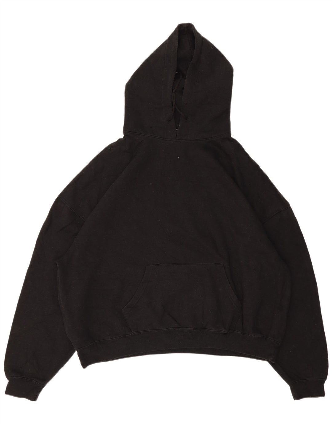 ZARA Womens Oversized Hoodie Jumper UK 14 Medium Black Cotton