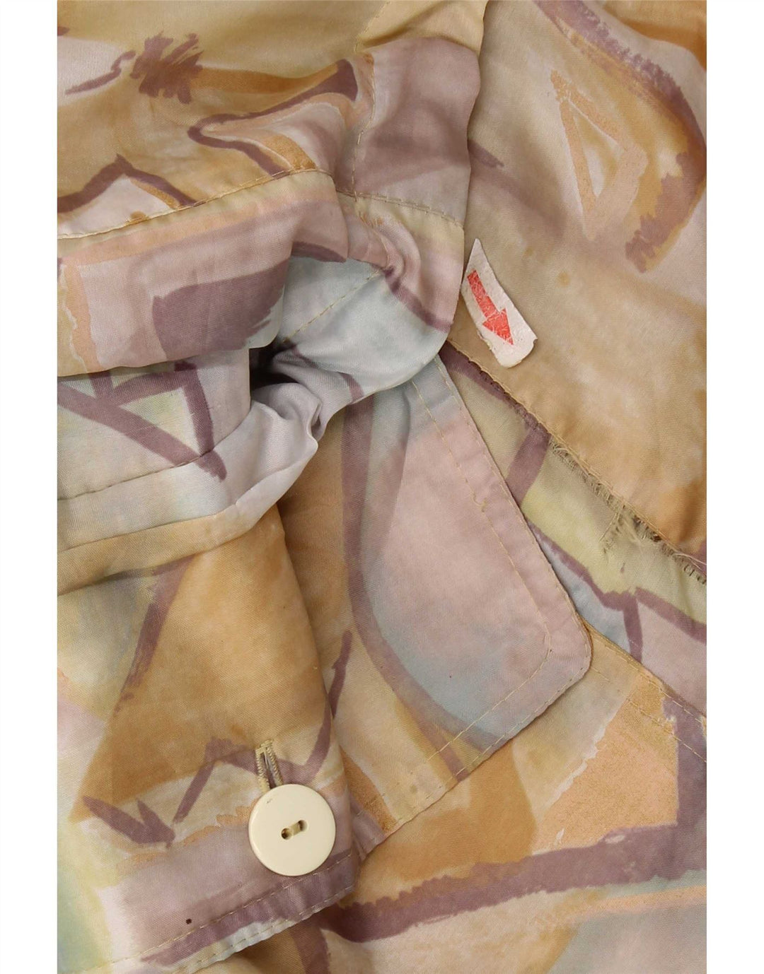C & A Womens Abstract Pattern Rain Jacket UK 16 Large Multicoloured