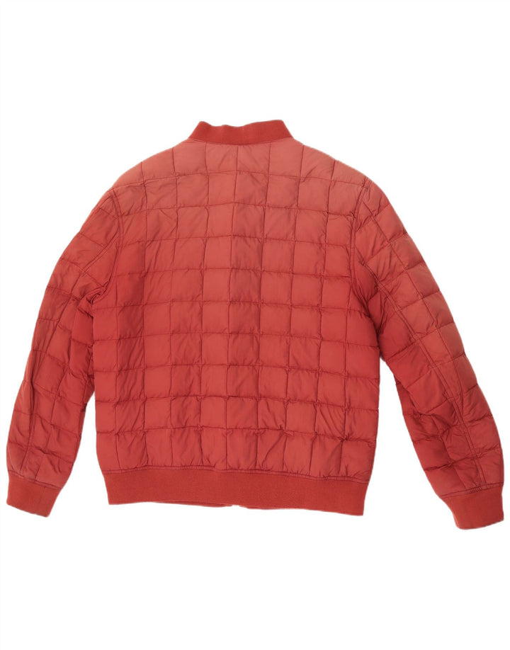 Timberland Mens Padded Jacket UK 40 Large Maroon Nylon