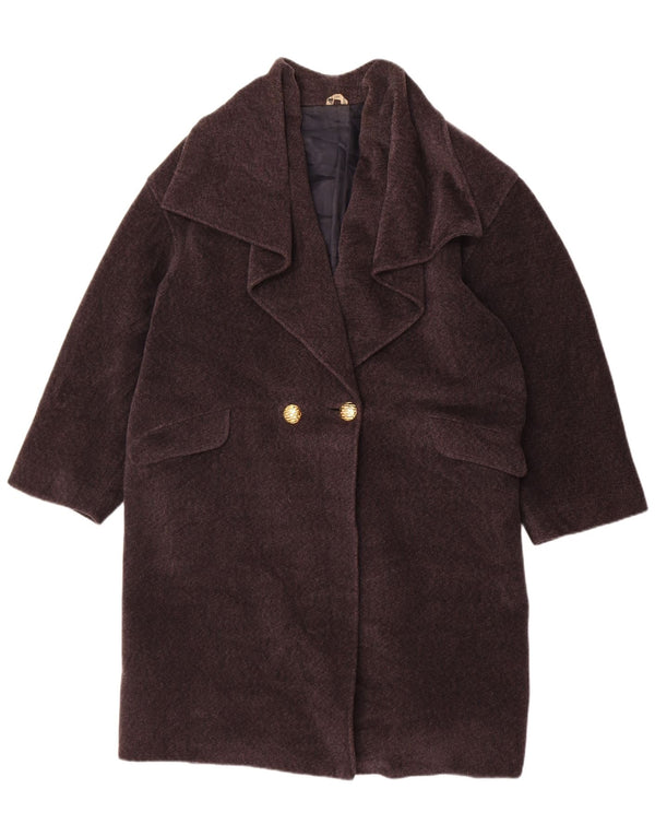 Anna Linder Womens Double Breasted Coat US 12 Large Grey