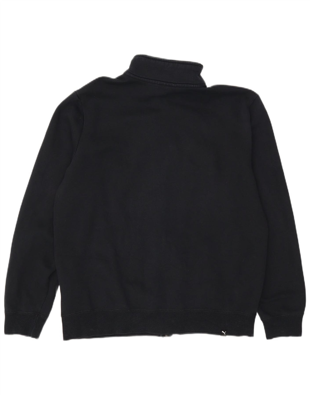 Puma Mens Tracksuit Top Jacket Large Black Cotton