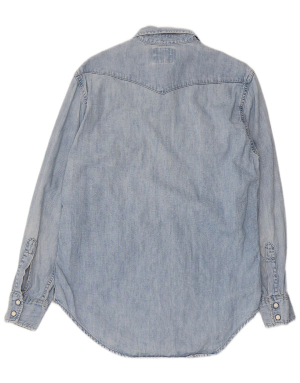 Levi's Mens Denim Shirt Small Blue Cotton