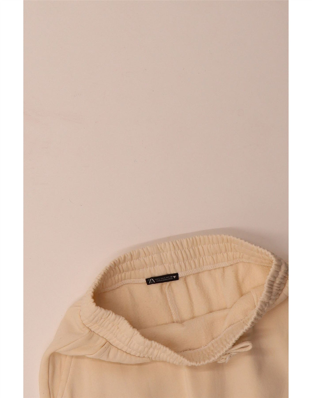 ZARA Womens Straight Skirt Large W32 Beige Cotton