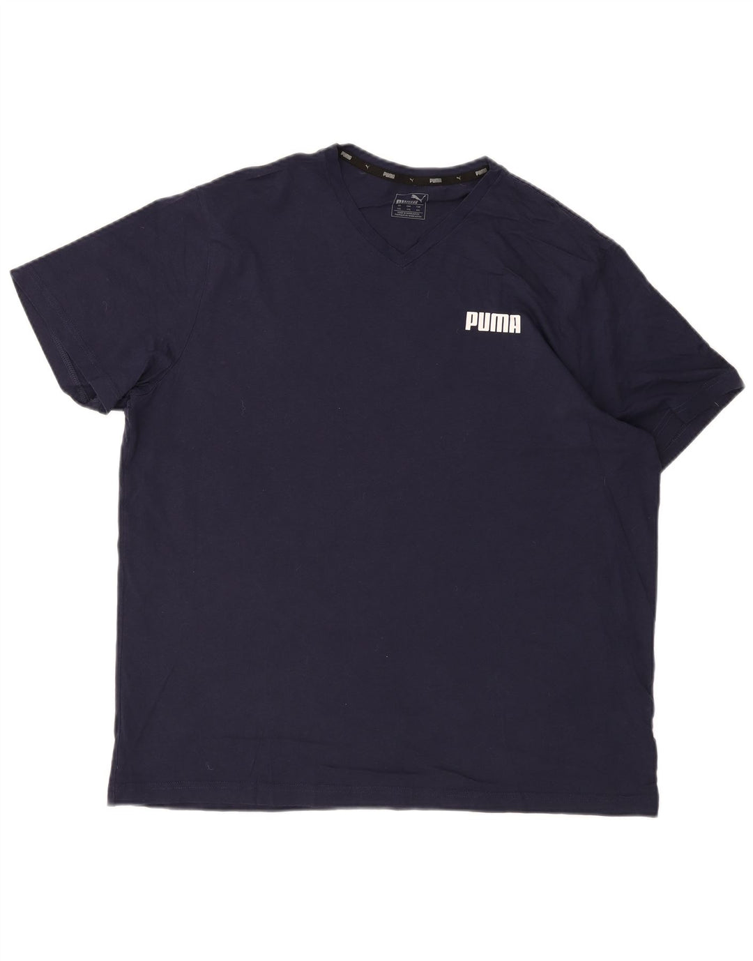 PUMA Mens T-Shirt Top 2XL Navy Blue
