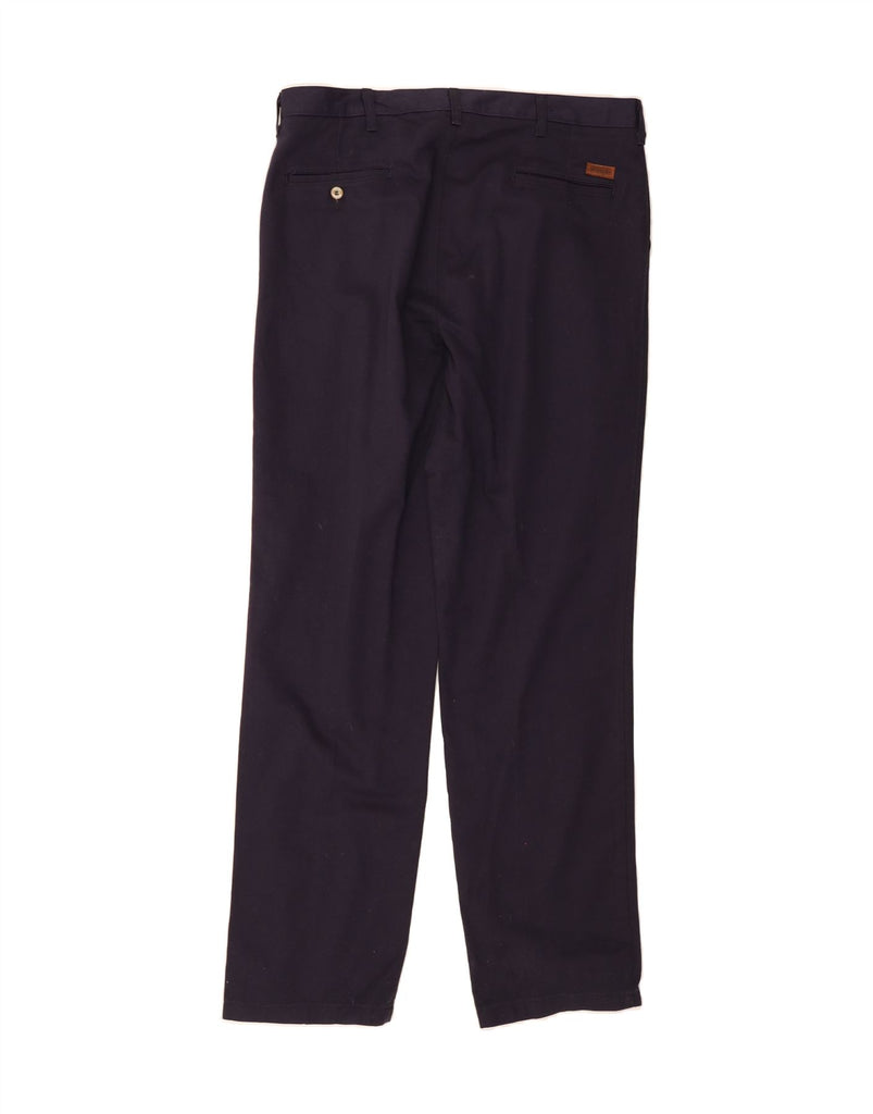 WRANGLER Mens Straight Chino Trousers W38 L34 Navy Blue Cotton Vintage Wrangler and Second-Hand Wrangler from Messina Hembry 