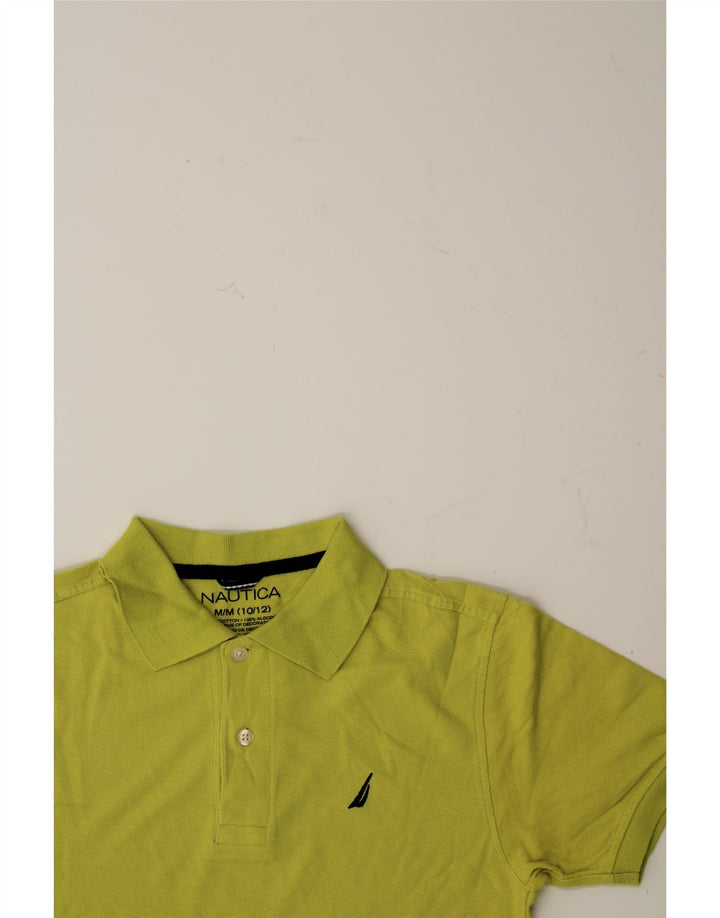 NAUTICA Boys Polo Shirt 10-11 Years Medium  Yellow Cotton Vintage Nautica and Second-Hand Nautica from Messina Hembry 