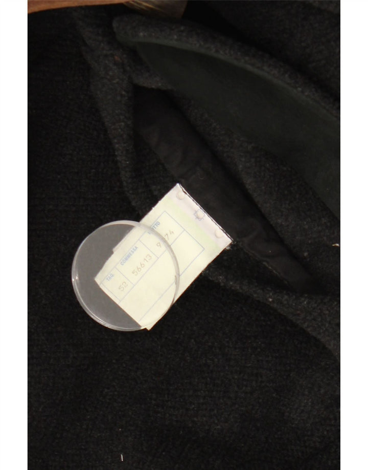 Moorbrook Mens Hooded Duffle Coat IT 52 XL Black Wool