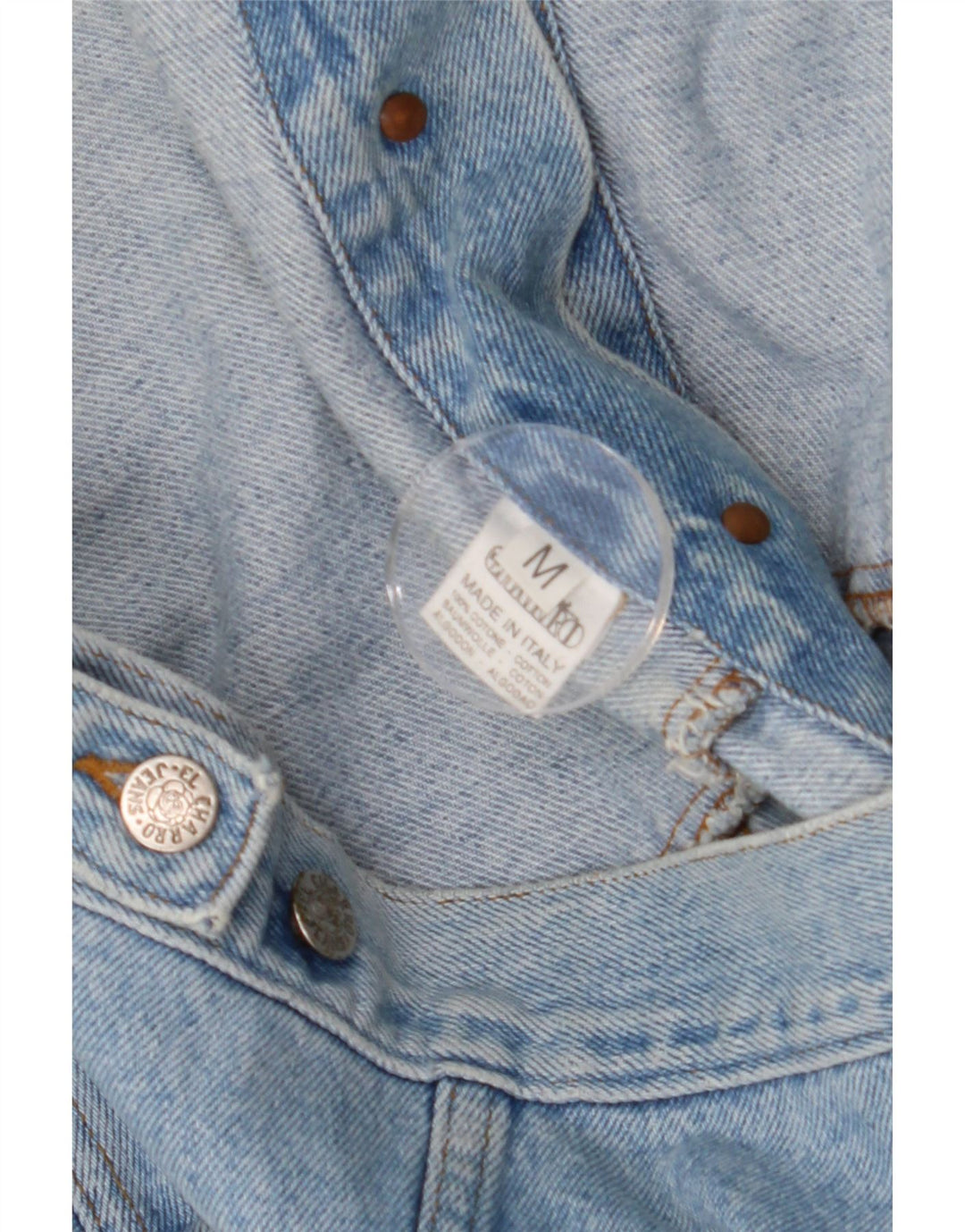 CHARRO Mens Denim Jacket UK 38 Medium Blue Cotton