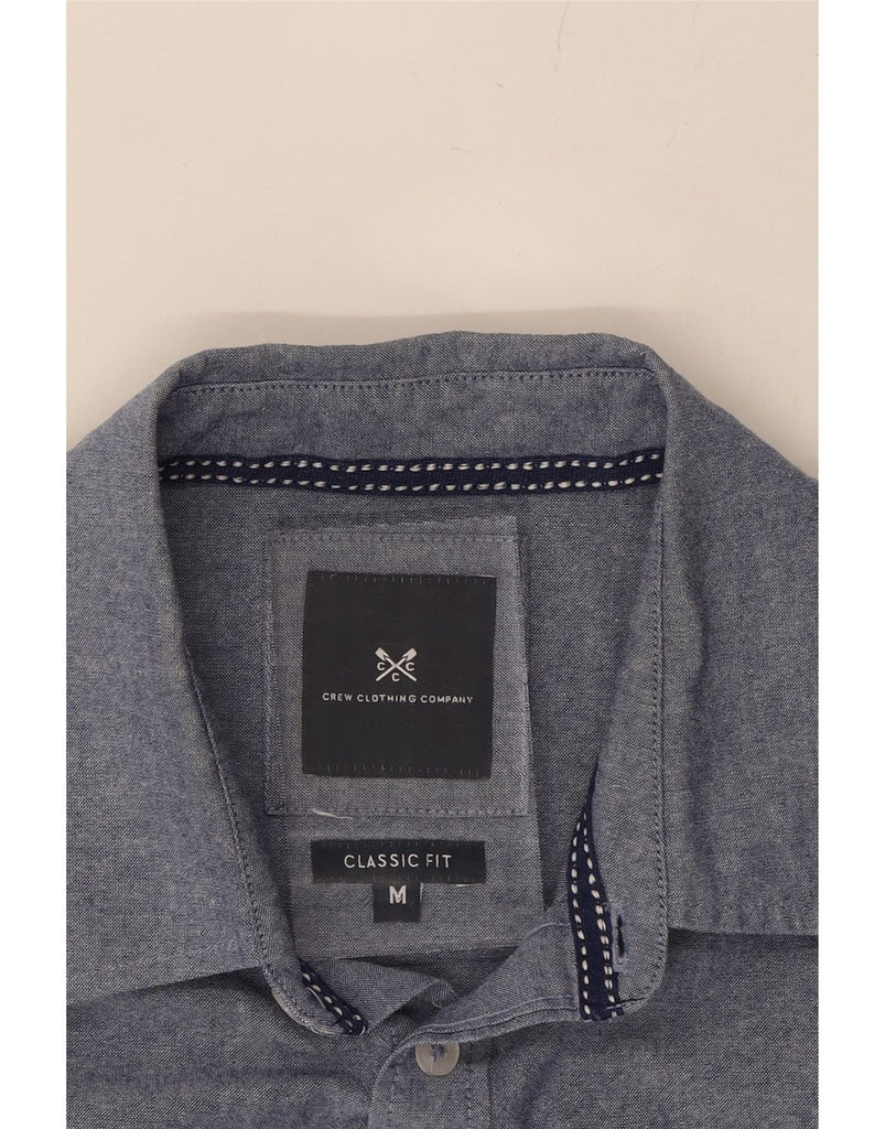 CREW CLOTHING Mens Classic Fit Shirt Medium Blue Cotton Vintage Crew Clothing and Second-Hand Crew Clothing from Messina Hembry 