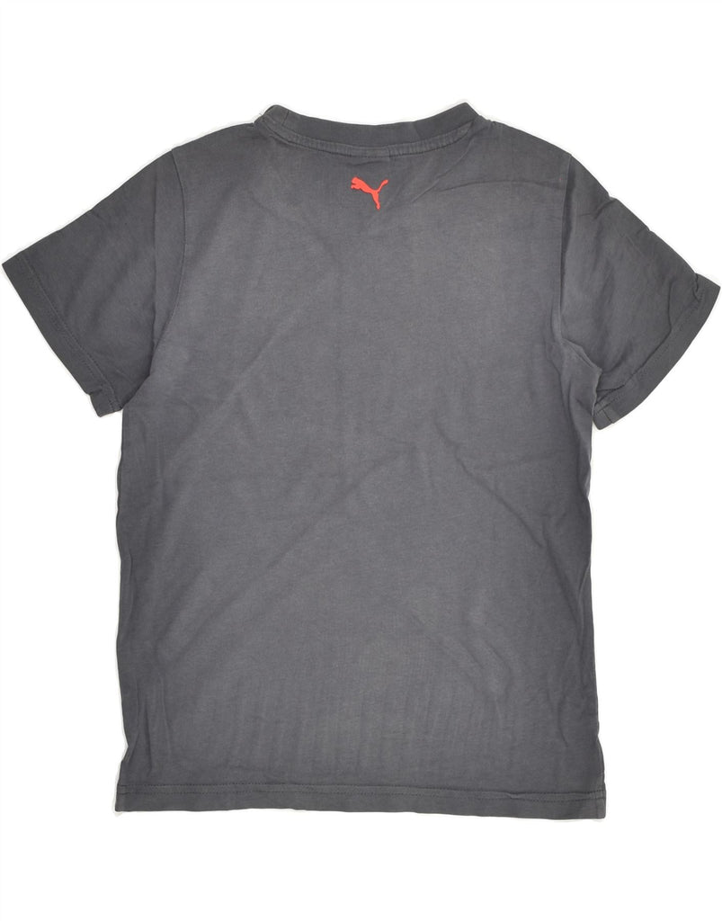 PUMA Boys Graphic T-Shirt Top 9-10 Years Grey | Vintage Puma | Thrift | Second-Hand Puma | Used Clothing | Messina Hembry 