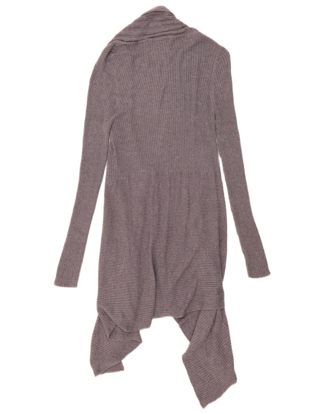 Marks & Spencer Womens Asymmetric Cardigan Sweater UK 10 Small Purple