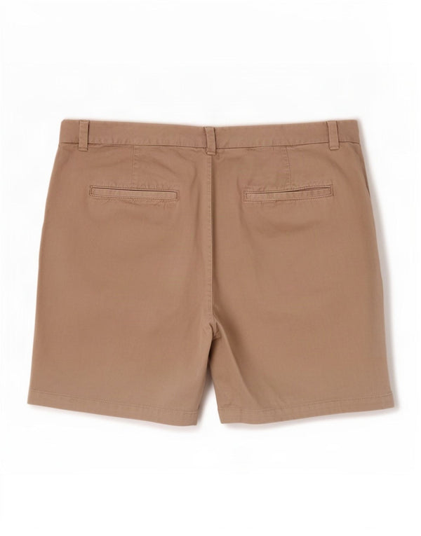 Marks & Spencer Womens Chino Shorts Large W32 L5 Beige Cotton