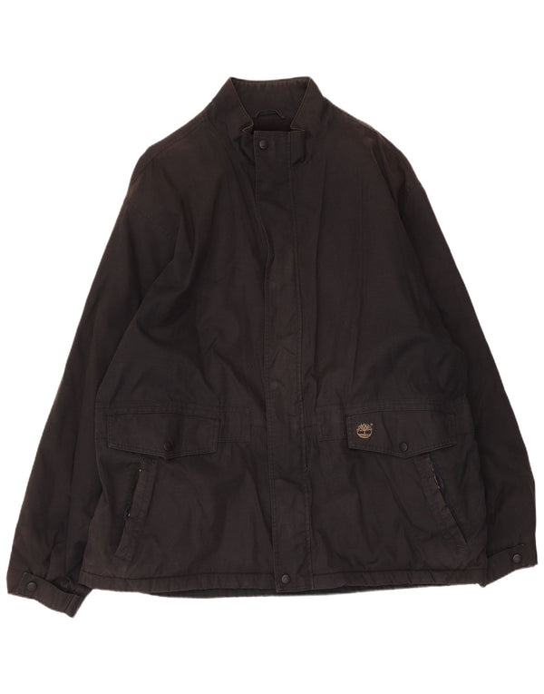 Timberland Mens Windbreaker Jacket UK 42 XL Black Nylon