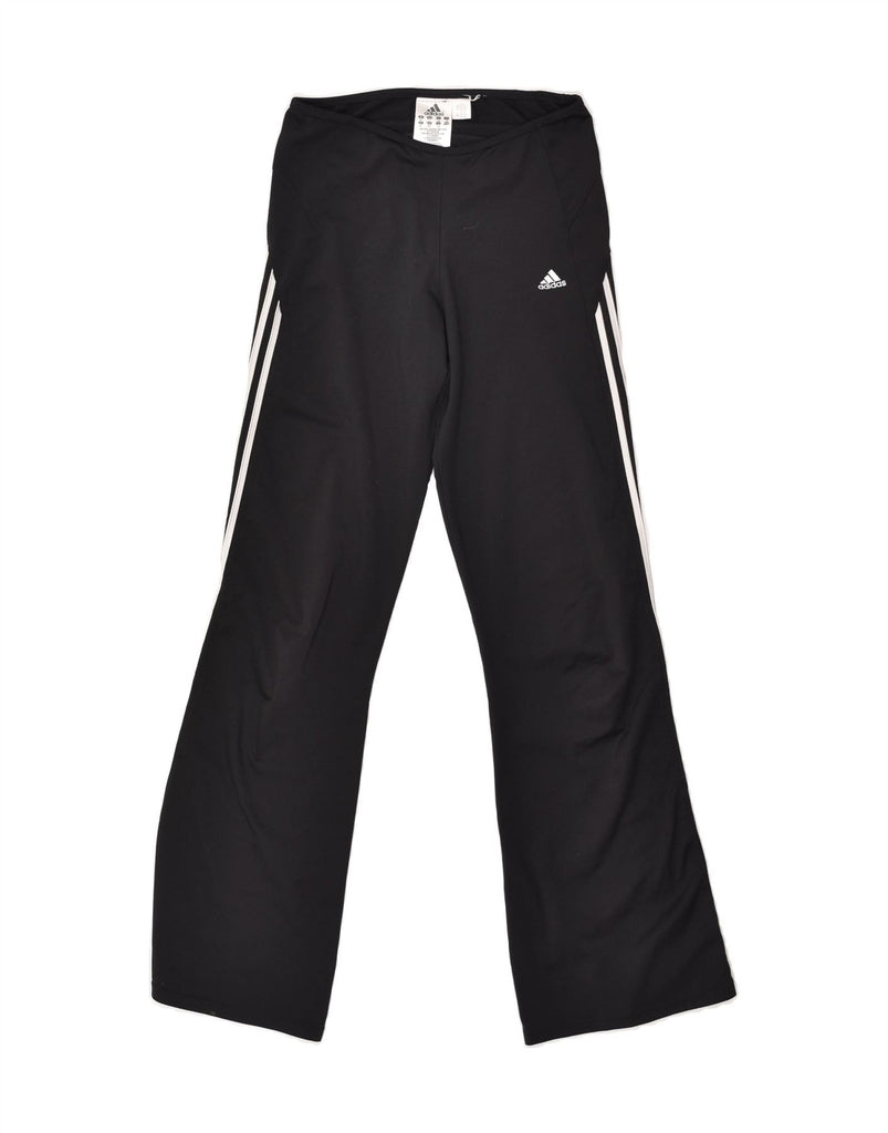 ADIDAS Girls Tracksuit Trousers 11-12 Years Black Polyester | Vintage Adidas | Thrift | Second-Hand Adidas | Used Clothing | Messina Hembry 