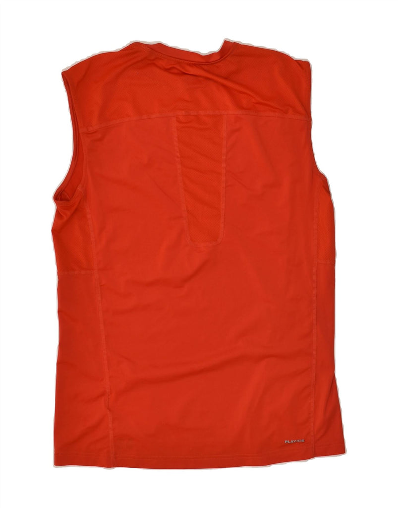 REEBOK Mens Graphic Vest Top Small Red Polyester Vintage Reebok and Second-Hand Reebok from Messina Hembry 