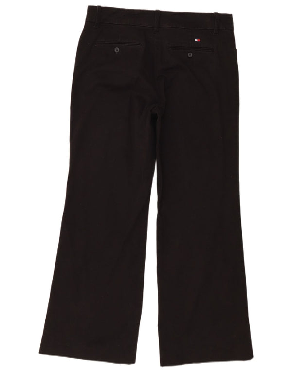 Tommy Hilfiger Womens Straight Casual Trousers US 8 Medium W30 L28 Black